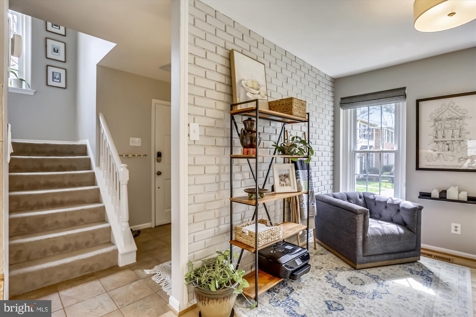 Charming brick wall gives character