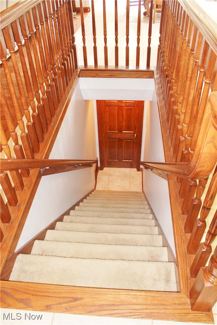 4901 New Castle Road Lowellville, OH 44436 - Photo 12 of 50 Custom Staircase to Basement