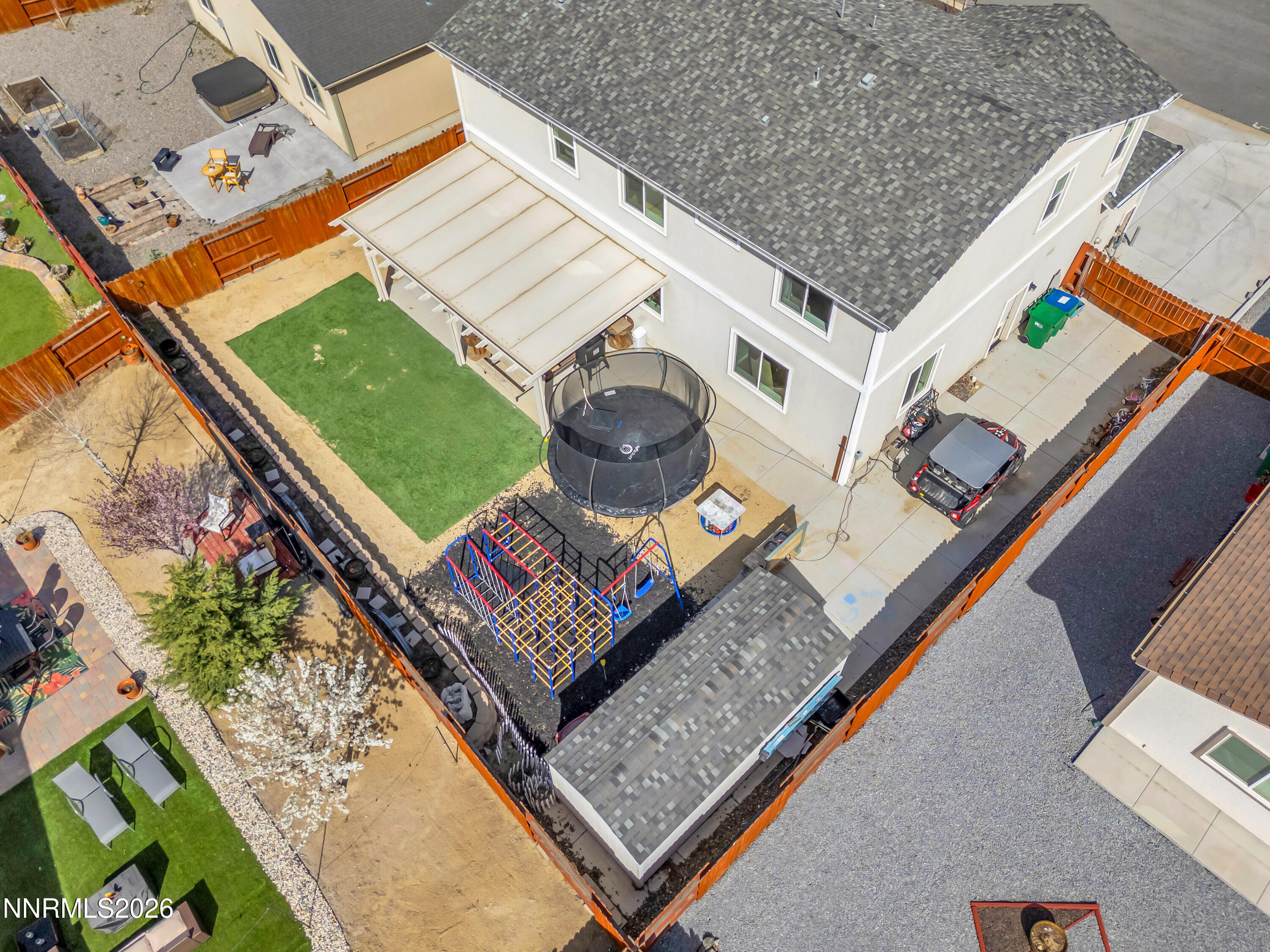 18648 Granite Peak Court Reno, NV 89508 - Photo 50 of 53 an aerial view of a house with a garden