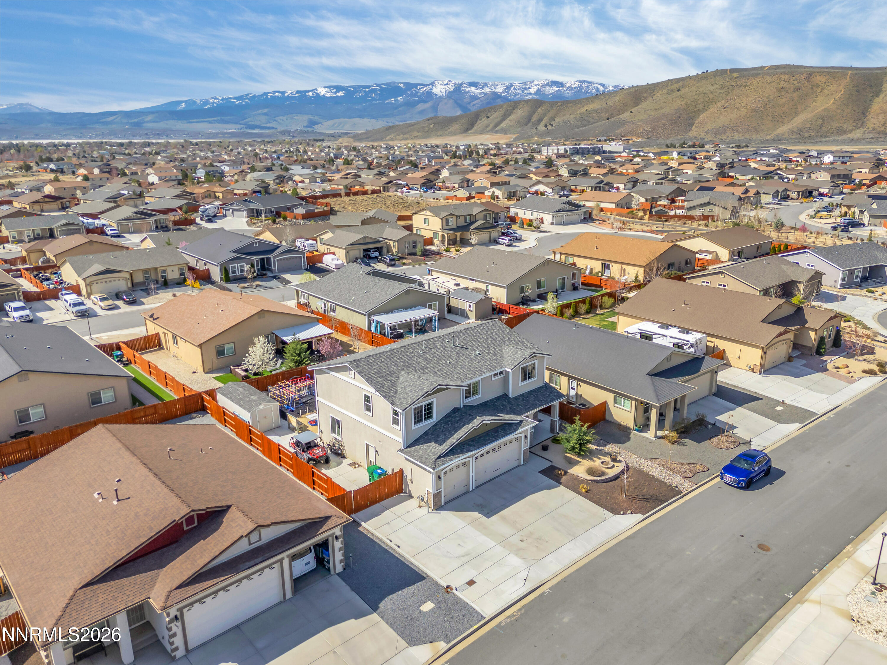 18648 Granite Peak Court Reno, NV 89508 - Photo 52 of 53 an aerial view of residential houses with outdoor space