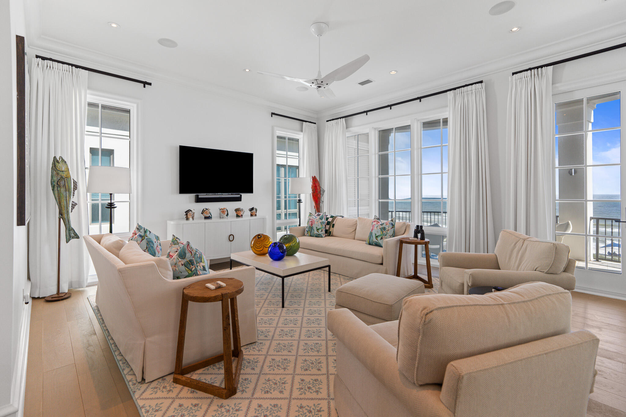 24 Escape Dr Inlet Beach Inlet Beach, FL 32461 - Photo 28 of 69 a living room with furniture and a flat screen tv