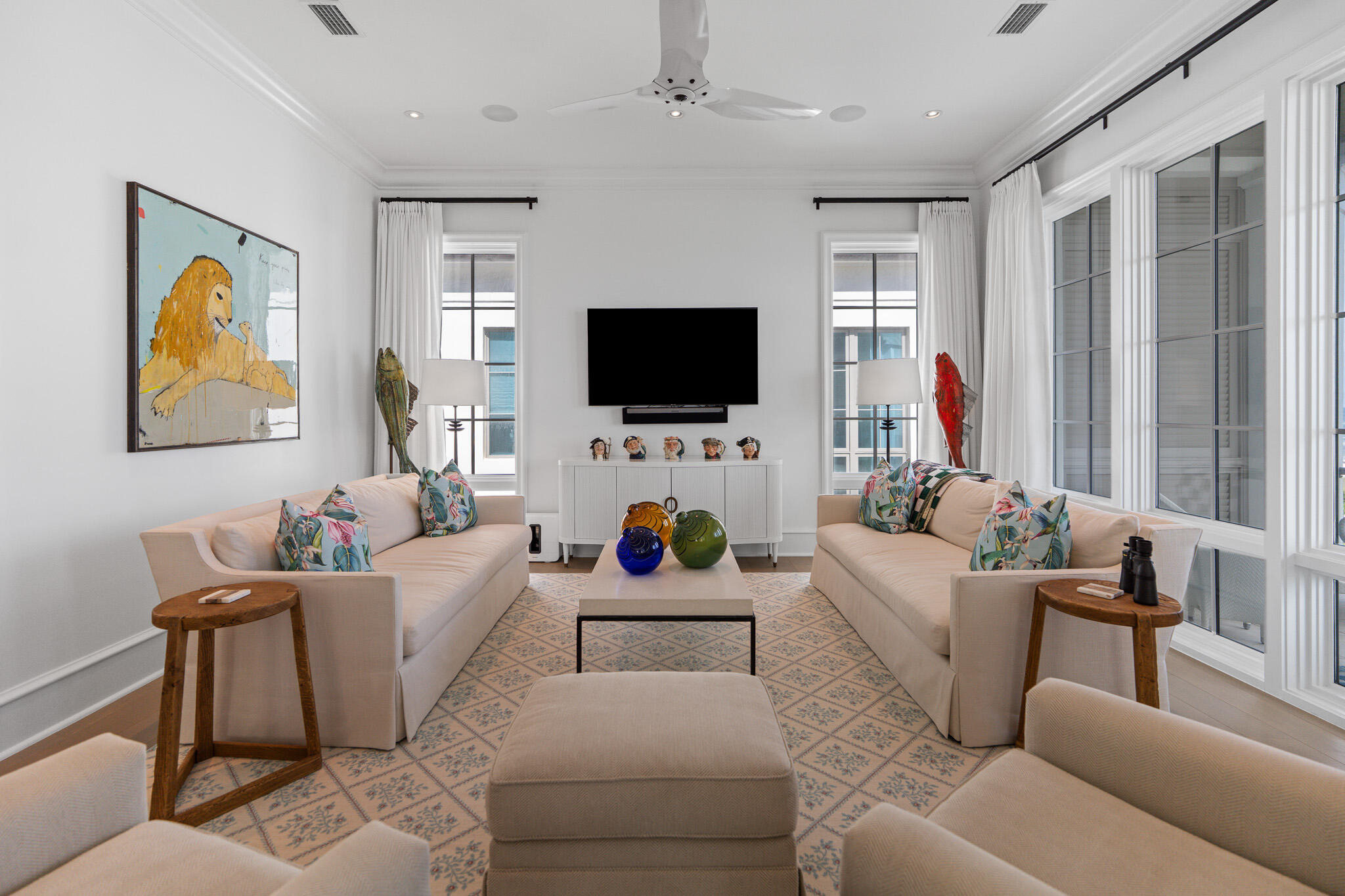 24 Escape Dr Inlet Beach Inlet Beach, FL 32461 - Photo 29 of 69 a living room with furniture and a flat screen tv