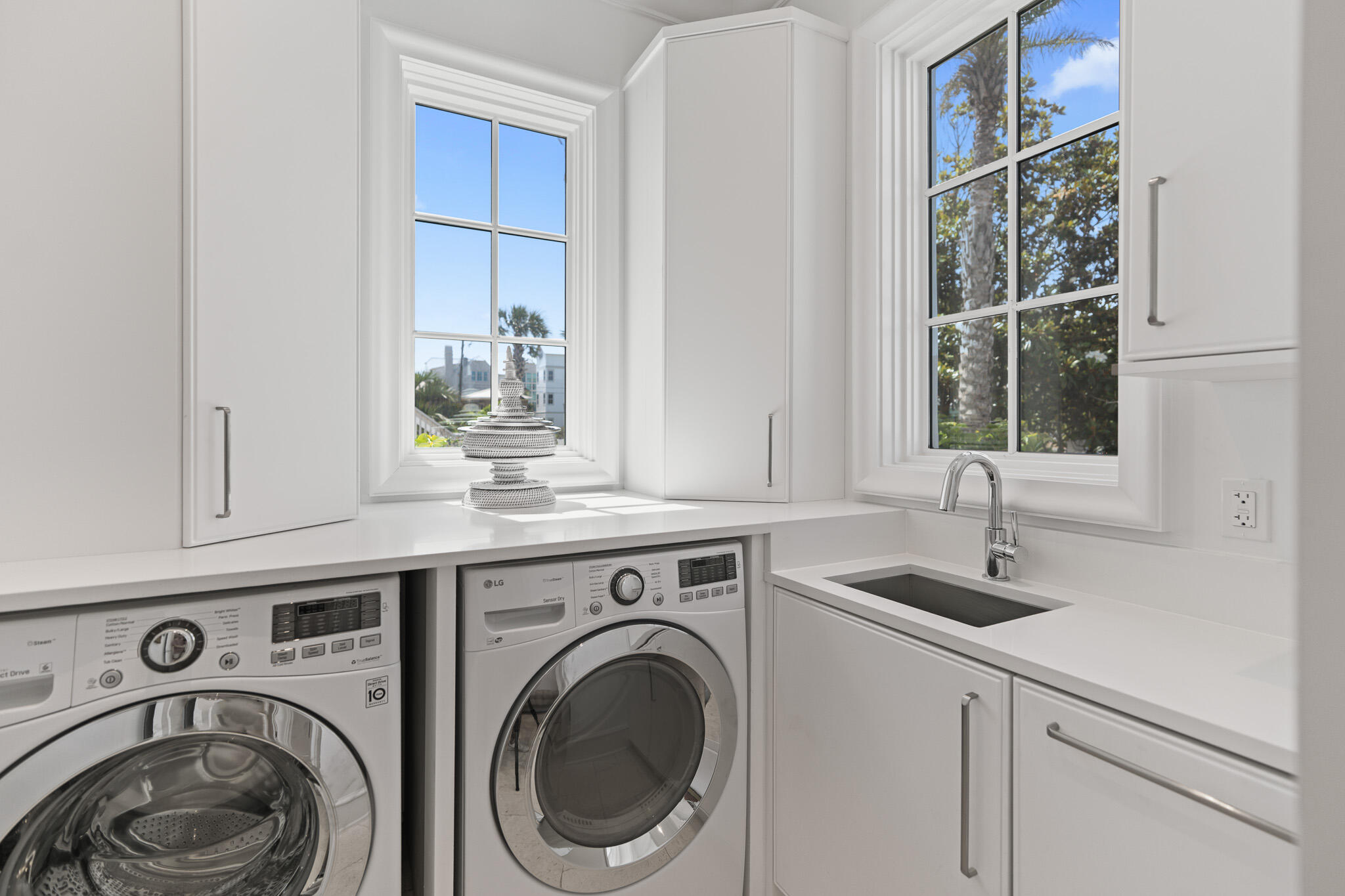 24 Escape Dr Inlet Beach Inlet Beach, FL 32461 - Photo 35 of 69 a utility room with sink dryer and washer