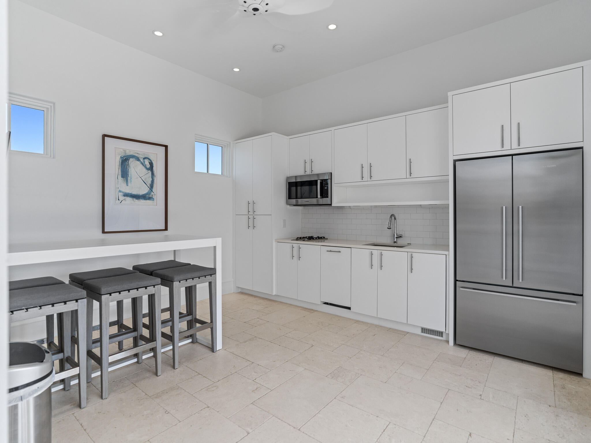 24 Escape Dr Inlet Beach Inlet Beach, FL 32461 - Photo 48 of 69 a kitchen with cabinets and stainless steel appliances