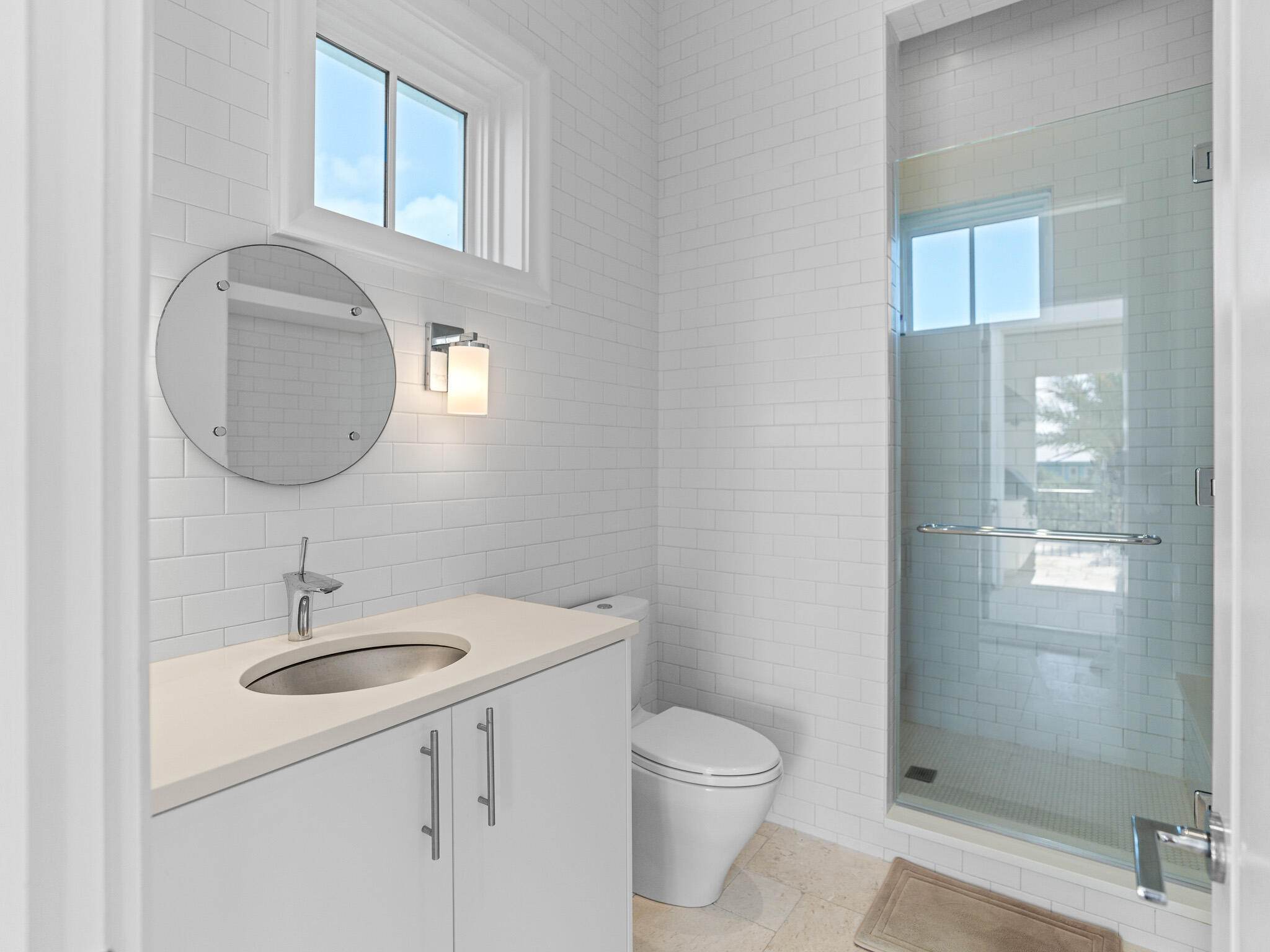 24 Escape Dr Inlet Beach Inlet Beach, FL 32461 - Photo 50 of 69 a bathroom with a toilet a sink and mirror