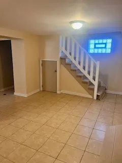 a view of an entryway with a window