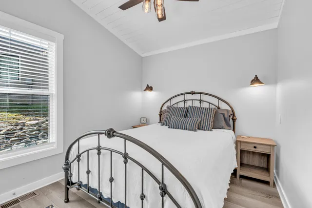 a view of staircase with a table