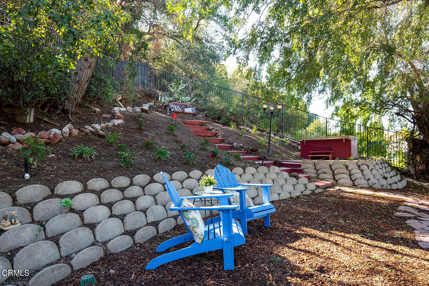 1273 Crescent Drive Glendale, CA 91205 - Photo 22 of 34 a wooden bench sitting in a yard
