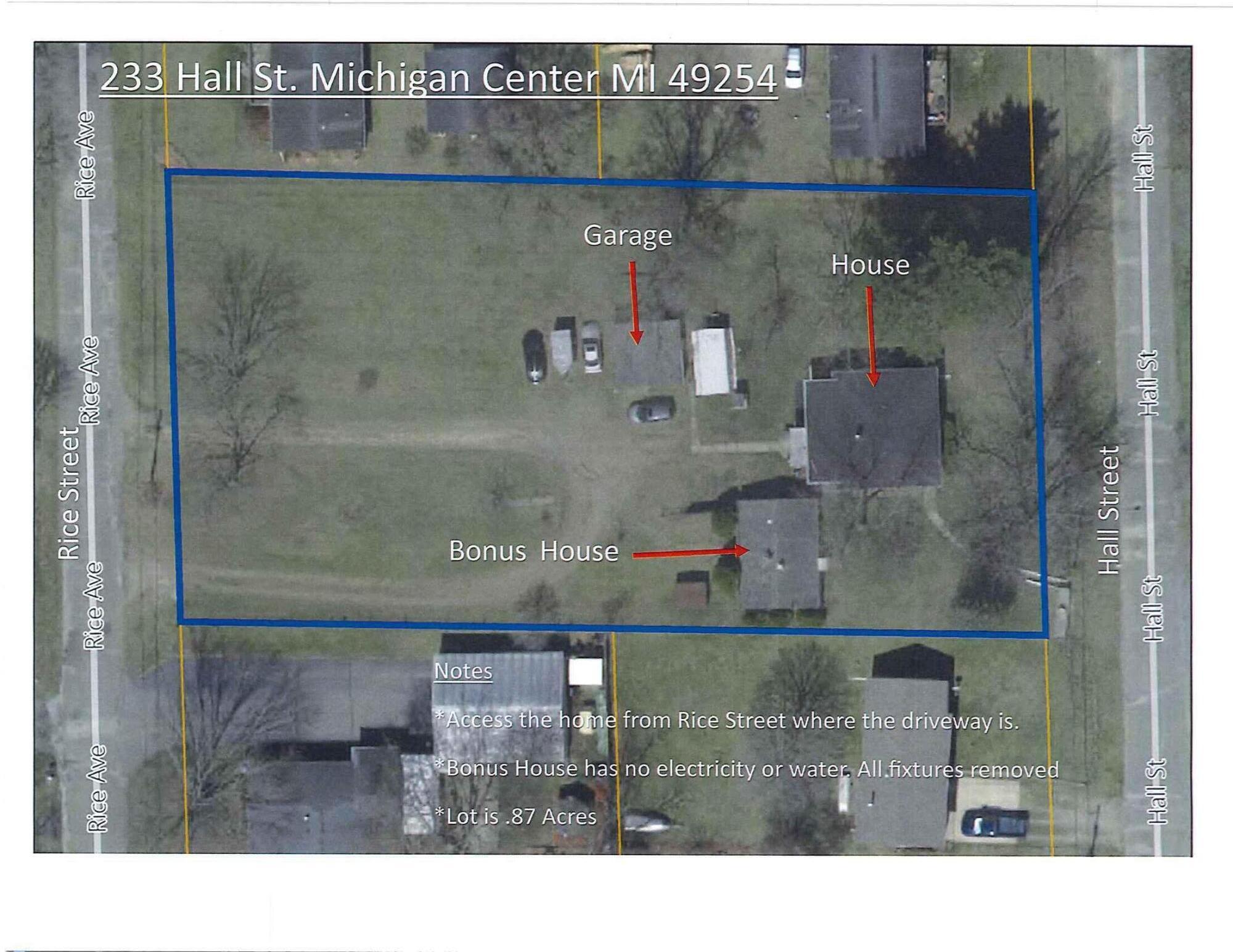 232 Hall Street Michigan Center, MI 49254 - Photo 42 of 42 Map