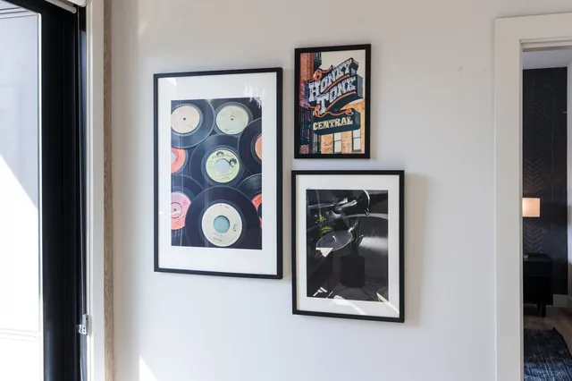 a view of balcony with furniture