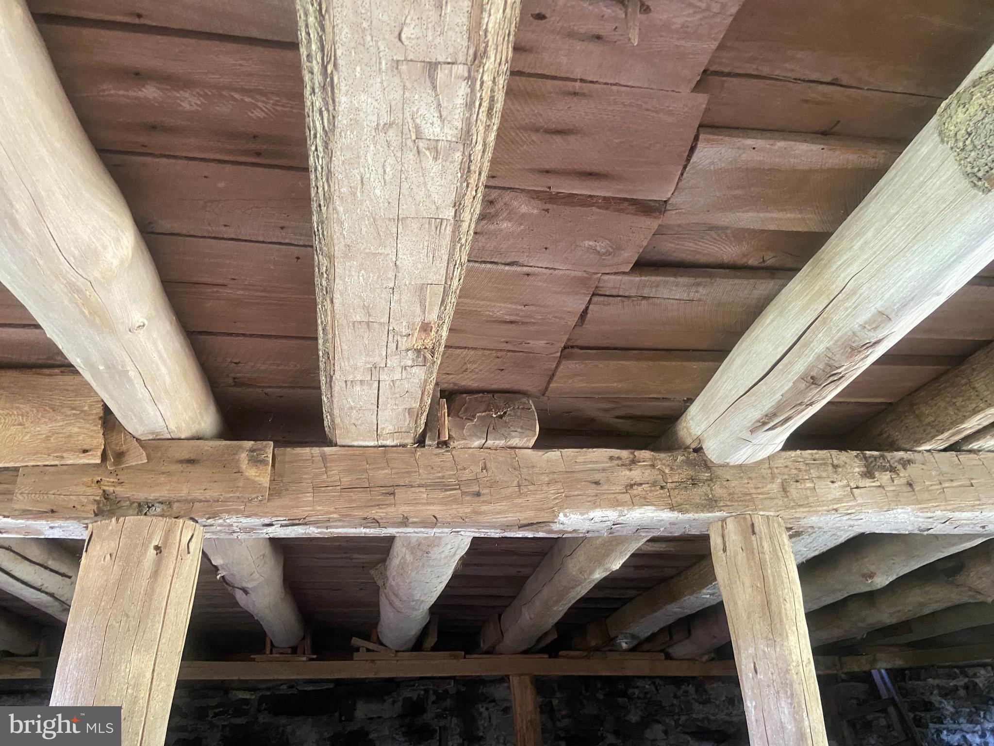 21205 Long Mountain Road Southwest Westernport, MD 21562 - Photo 99 of 142 Original beams in barn