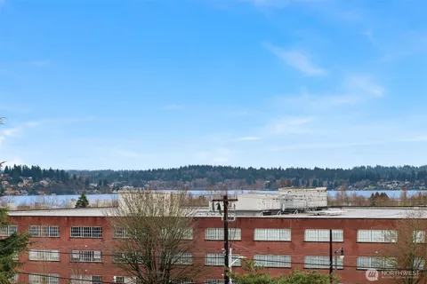 a view of lake with city view