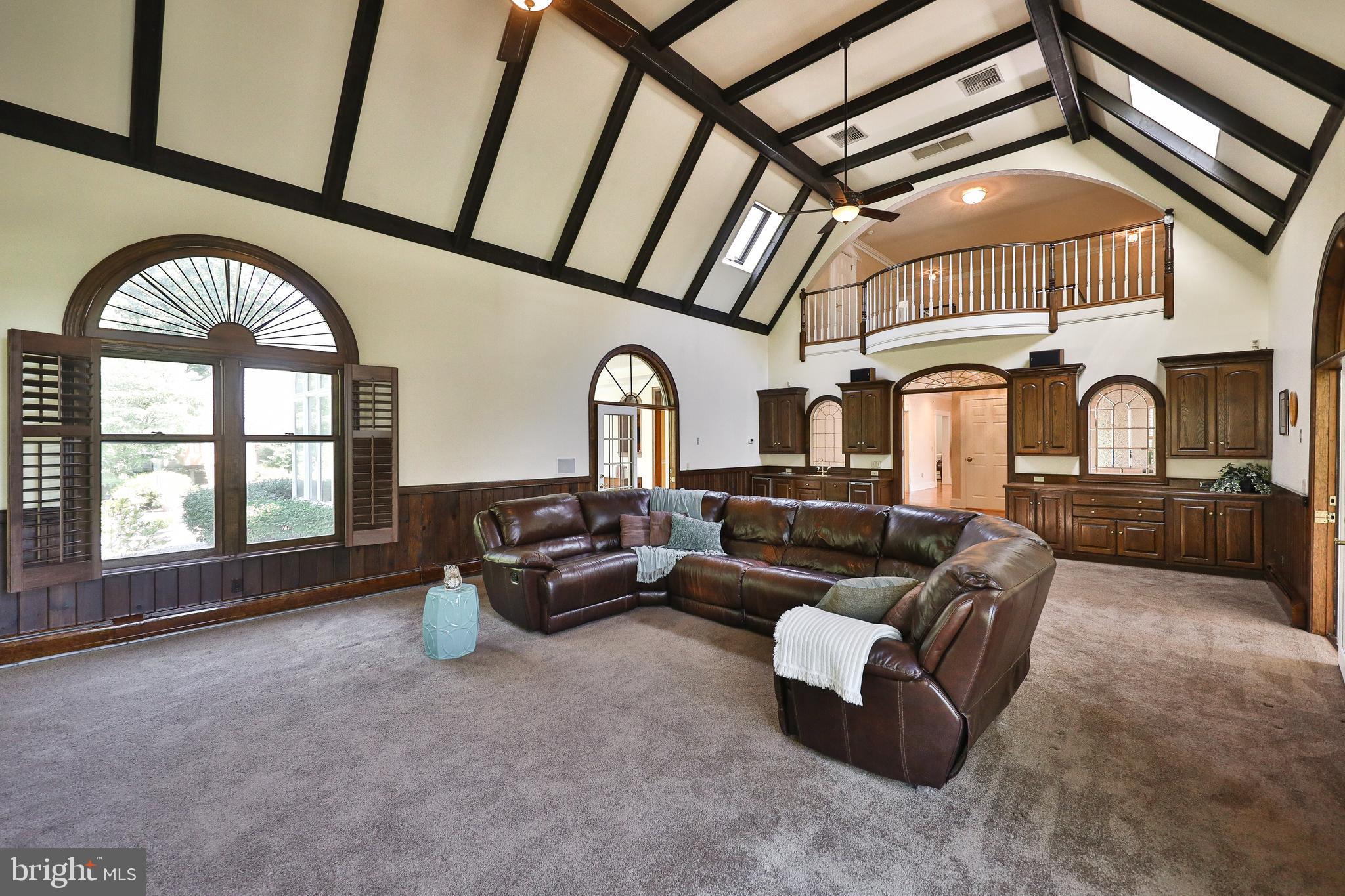 1345 Fording Brook Road Ambler, PA 19002 - Photo 25 of 60 Volume ceiling with wood-beam detail