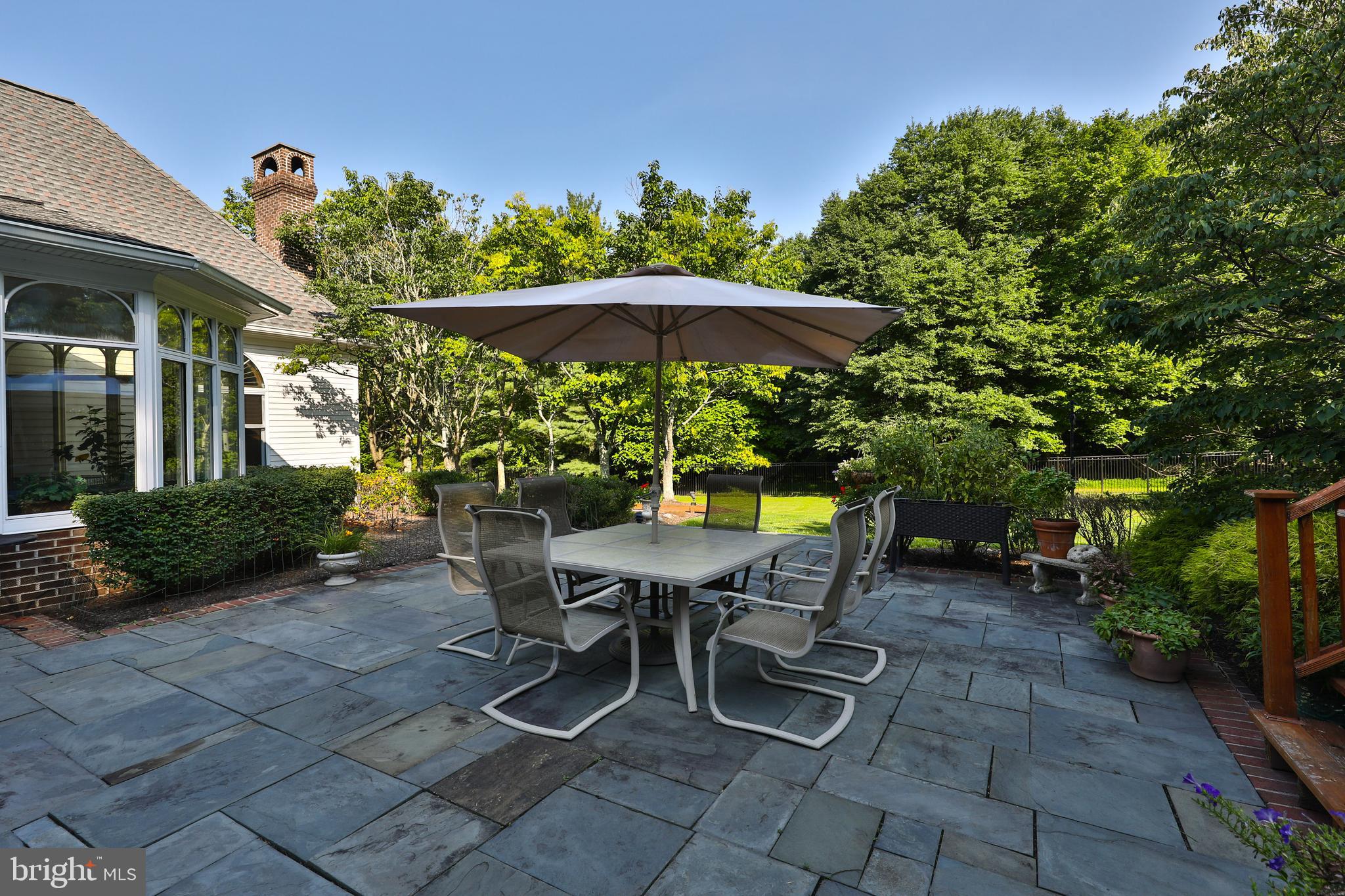 1345 Fording Brook Road Ambler, PA 19002 - Photo 50 of 60 Flagstone Patio off Breakfast Room