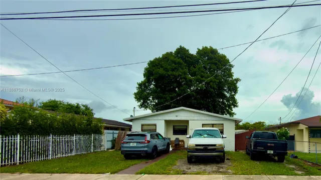 a car parked in front of house