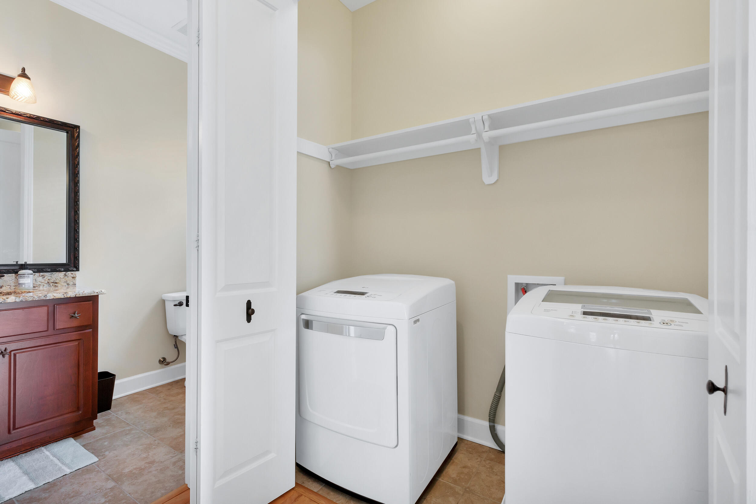 14 Crepe Myrtle Lane Santa Rosa Beach, FL 32459 - Photo 23 of 38 a utility room with dryer and washer