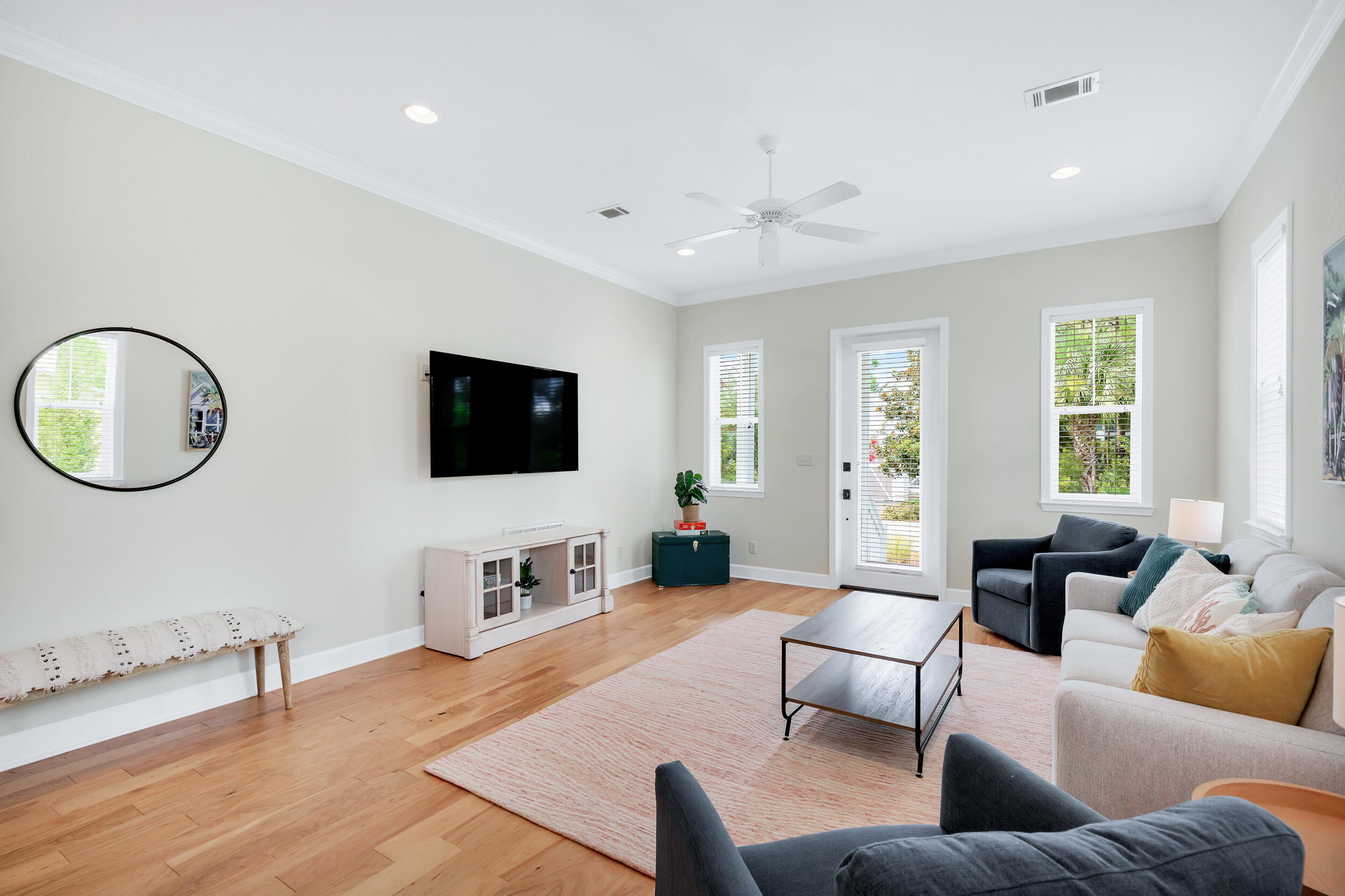 14 Crepe Myrtle Lane Santa Rosa Beach, FL 32459 - Photo 6 of 38 a living room with furniture and a flat screen tv