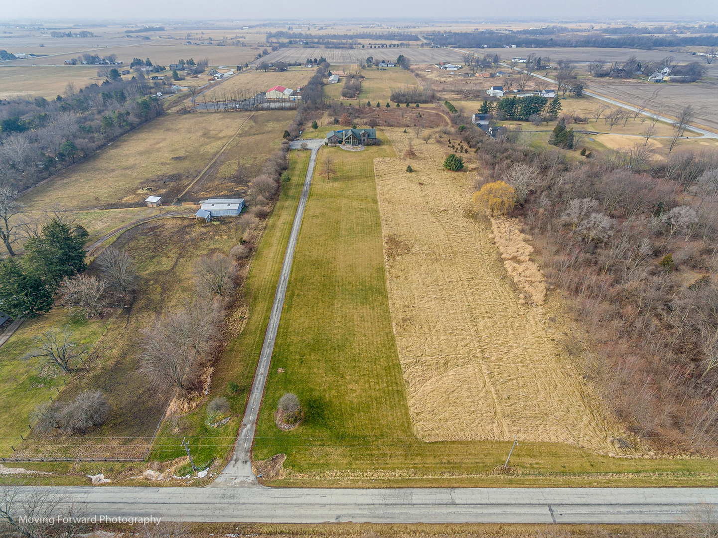 30416 South State Line Road Beecher, IL 60401 - Photo 3 of 39 an aerial view of residential houses with outdoor space