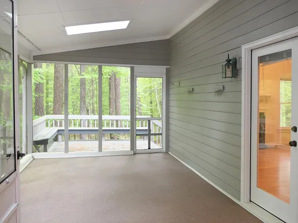 a view of a room with window