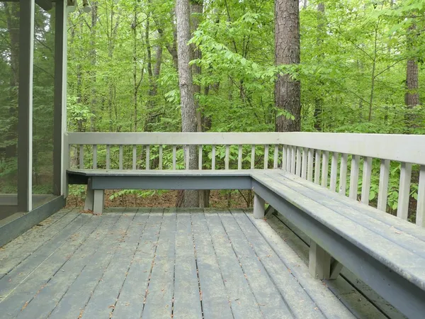 a view of balcony with deck