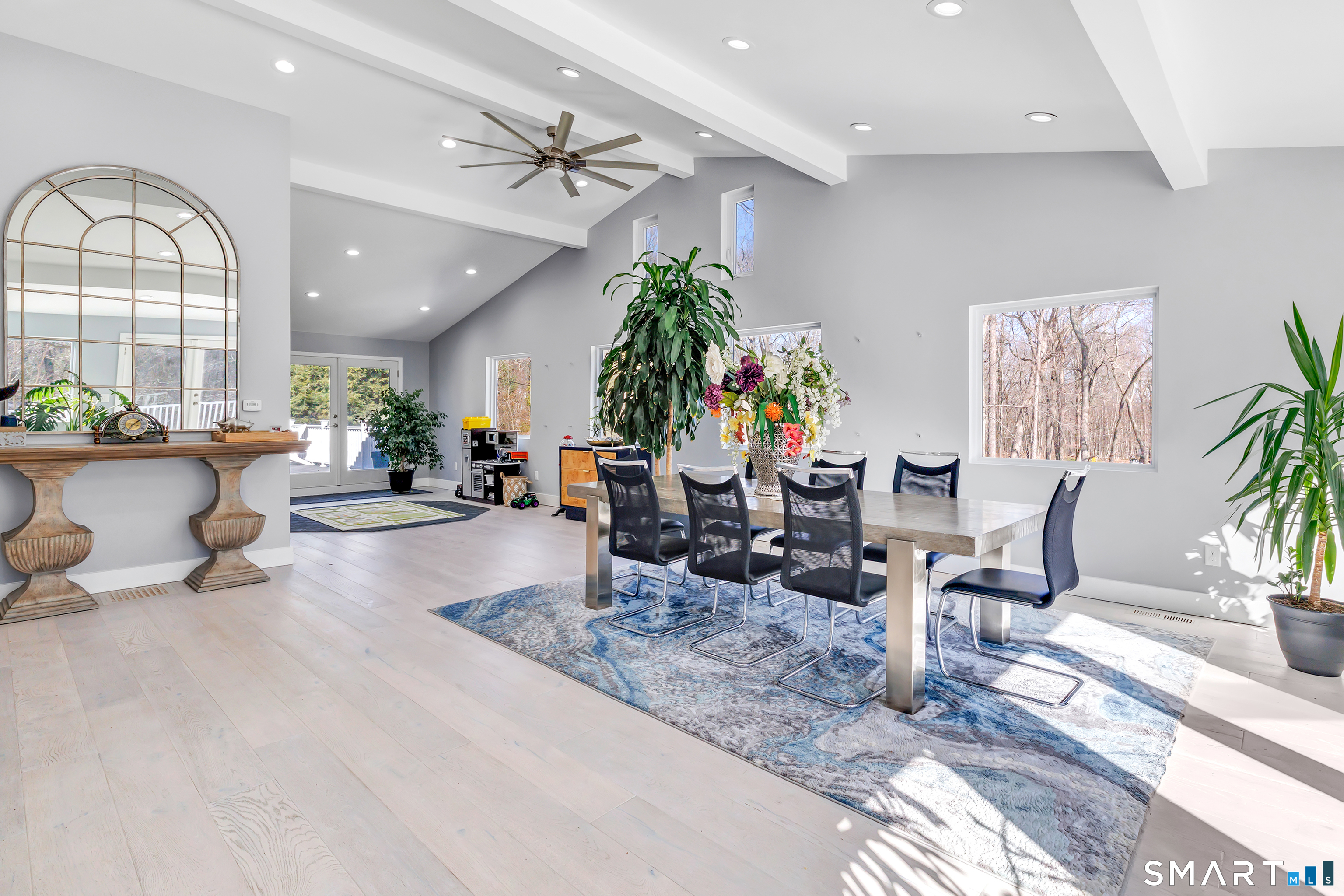 27 Old Quarry Road Woodbridge, CT 06525 - Photo 40 of 40 Open Floor Plan with french doors leading to deck