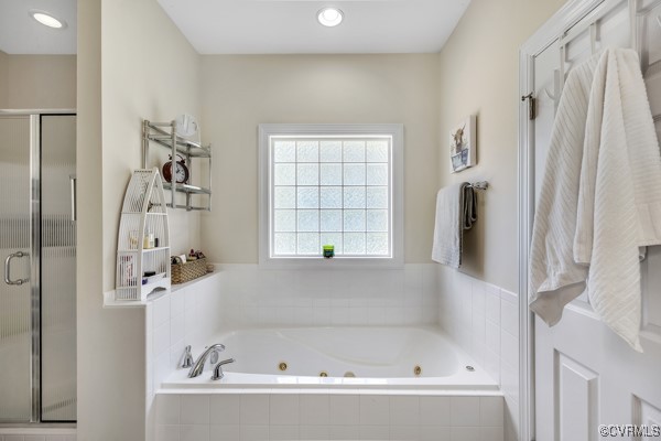 601 Carldan Road Richmond, VA 23227 - Photo 17 of 43 Primary Bathroom with a walk-in shower, relaxing j