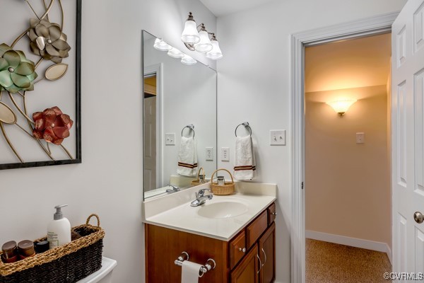 601 Carldan Road Richmond, VA 23227 - Photo 27 of 43 2nd level Hall Bathroom featuring a well-lit vanit