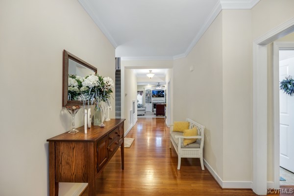 601 Carldan Road Richmond, VA 23227 - Photo 4 of 43 Foyer with ornamental molding and wood finished fl