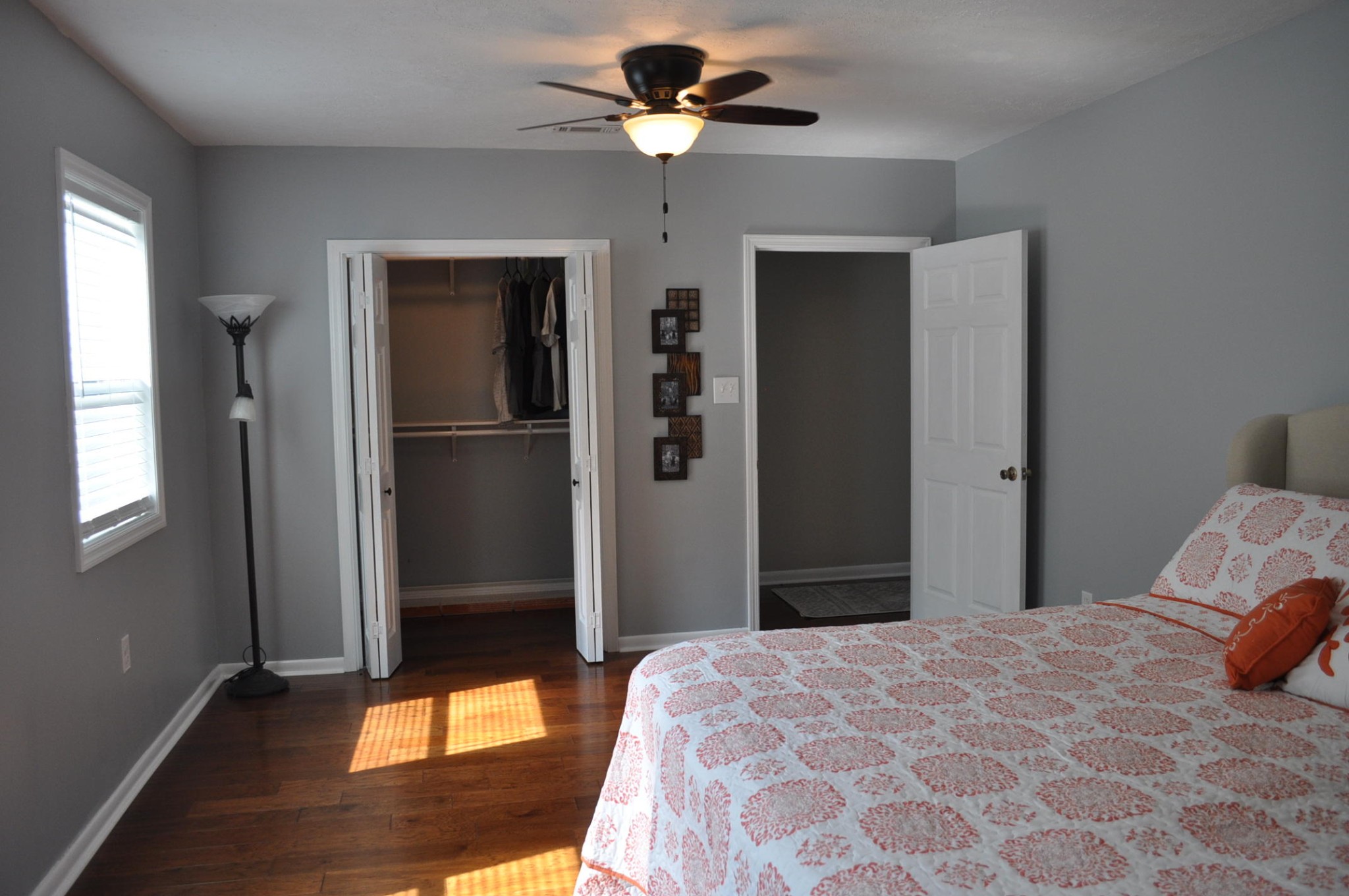 256 Rench Road Kingston, TN 37763 - Photo 16 of 23 a bedroom with a bed and a chandelier