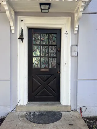 a view of an entryway door