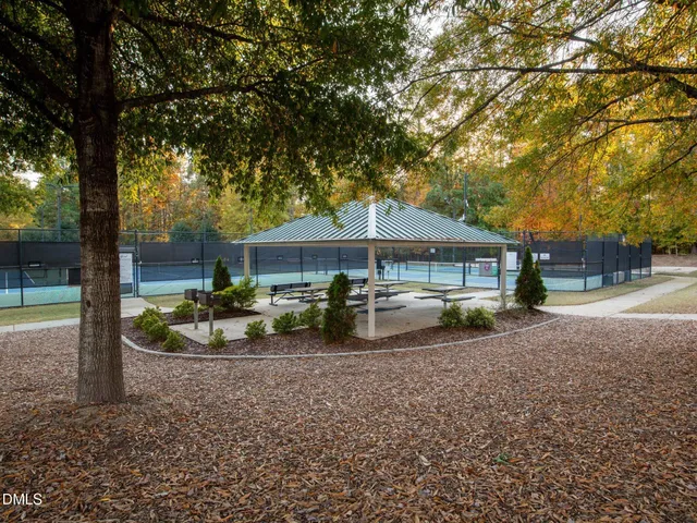 a front view of a building with street view