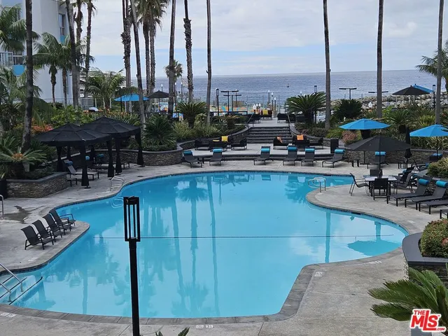 a view of outdoor space with seating area