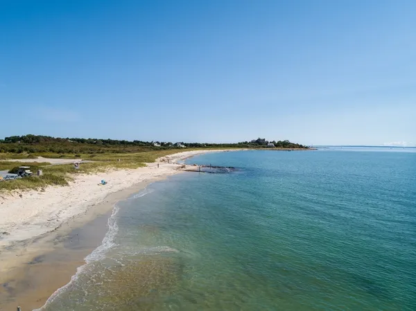 a view of an ocean beach