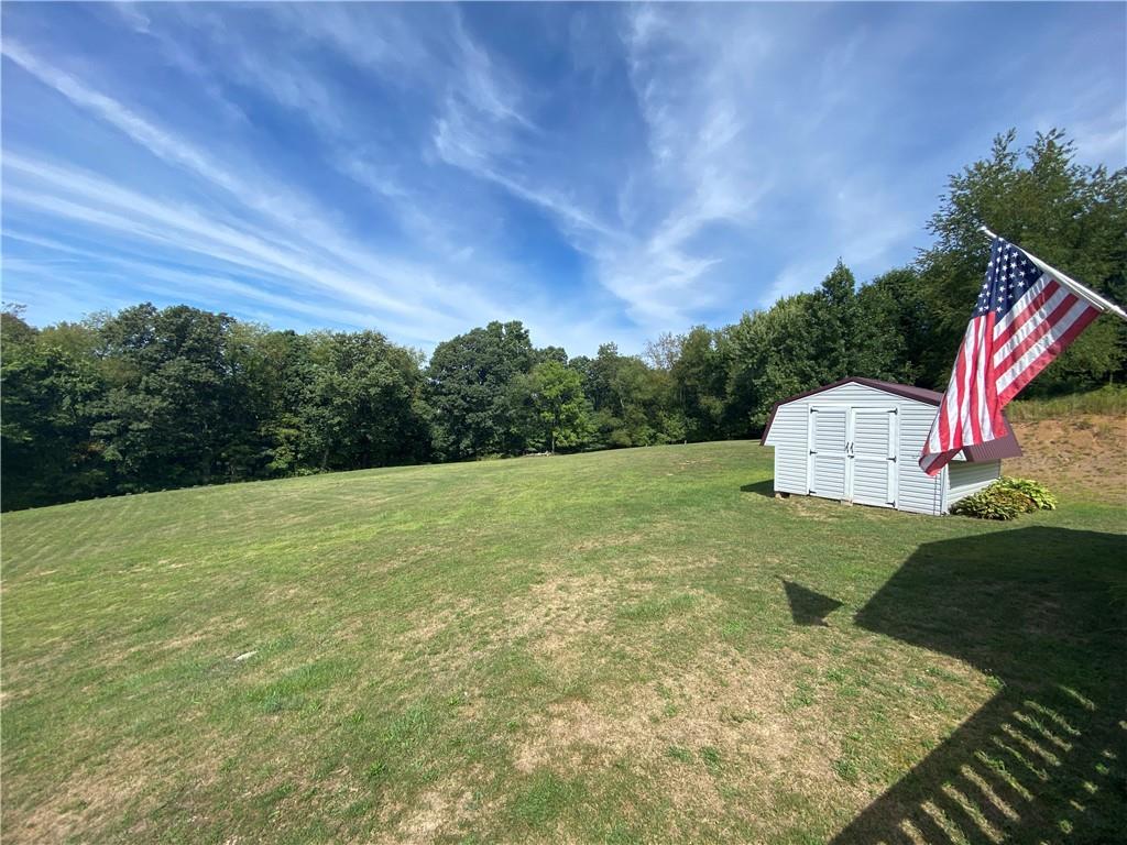 1009 Dutch Ridge Road Ellwood City, PA 16117 - Photo 12 of 12 a backyard of a house with lots of green space