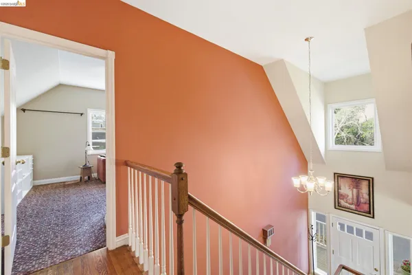 a view of a chairs and table in a room