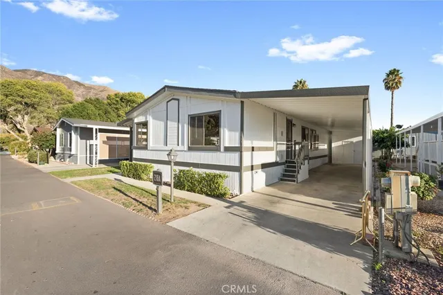 a view of a house with a patio