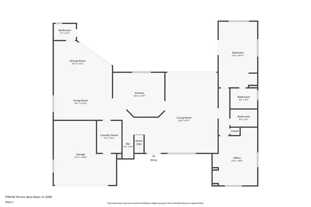 $2,795,000 | 5798 Northeast 7th Avenue, Boca Raton, FL 33487