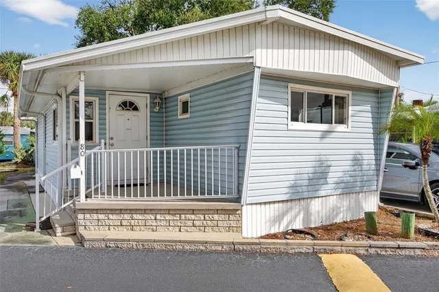 a view of a house with a balcony