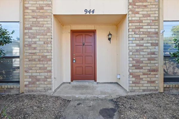 a view of front door of house