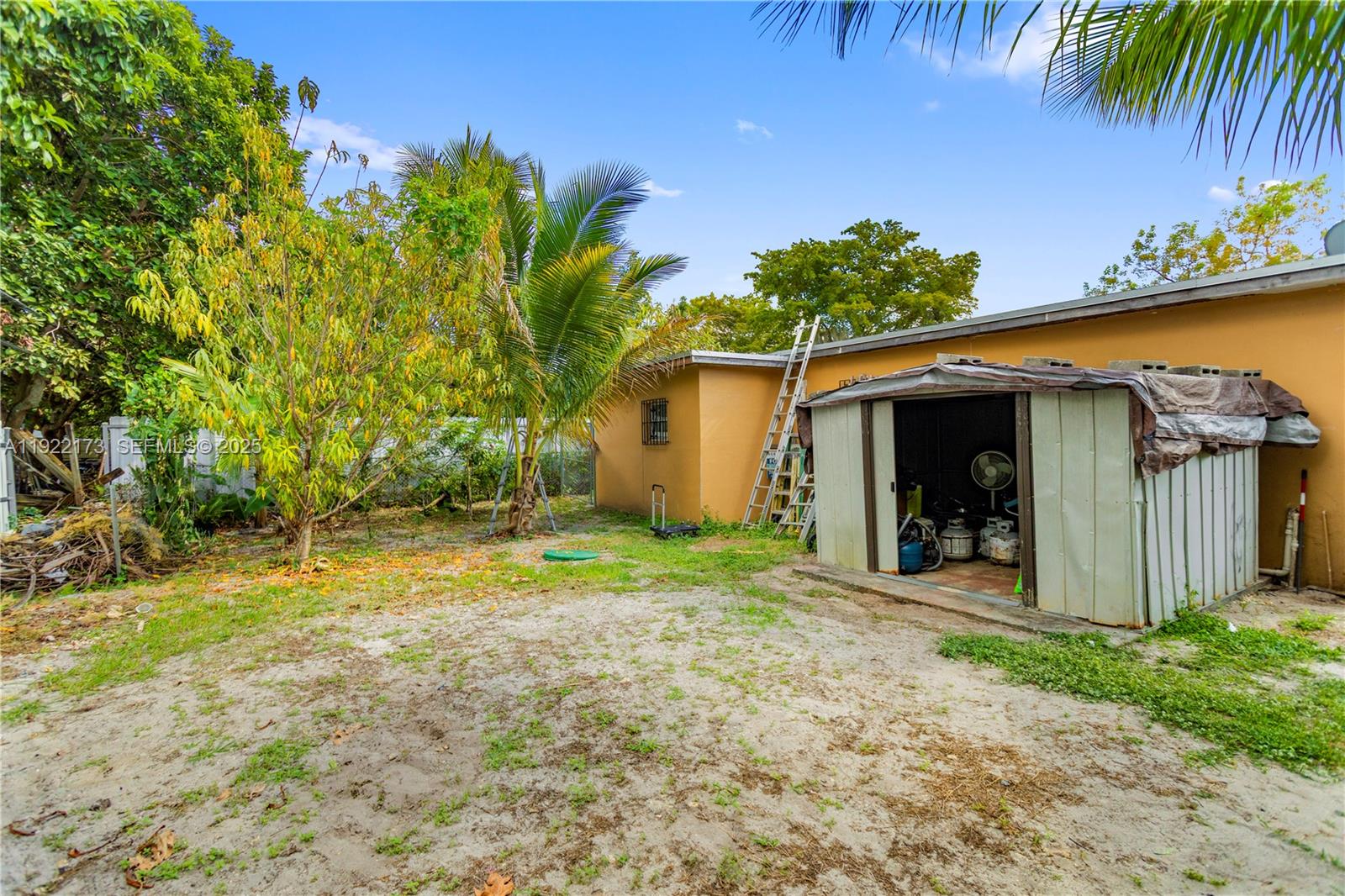 1341 Northwest 132nd Street Miami, FL 33167 - Photo 50 of 52 a backyard of a house with plants and tree