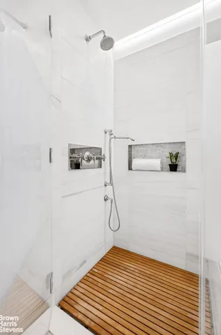 a view of a walk in closet