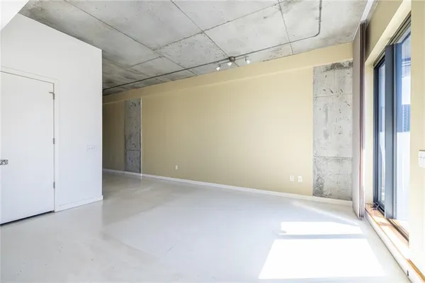 a view of an empty room