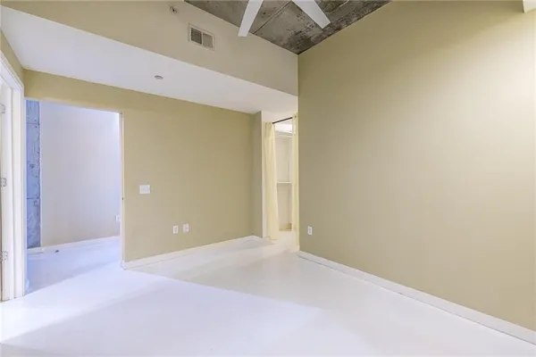 a view of an empty room