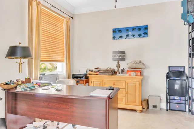 a room with furniture and a window