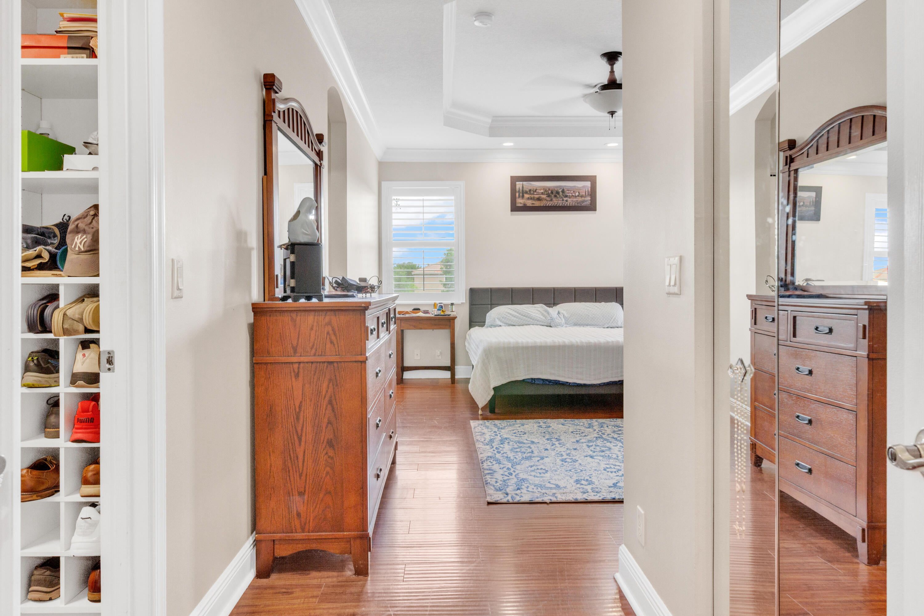 8155 Viale Matera Lake Worth, FL 33467 - Photo 10 of 14 a living room with furniture and a wooden floor