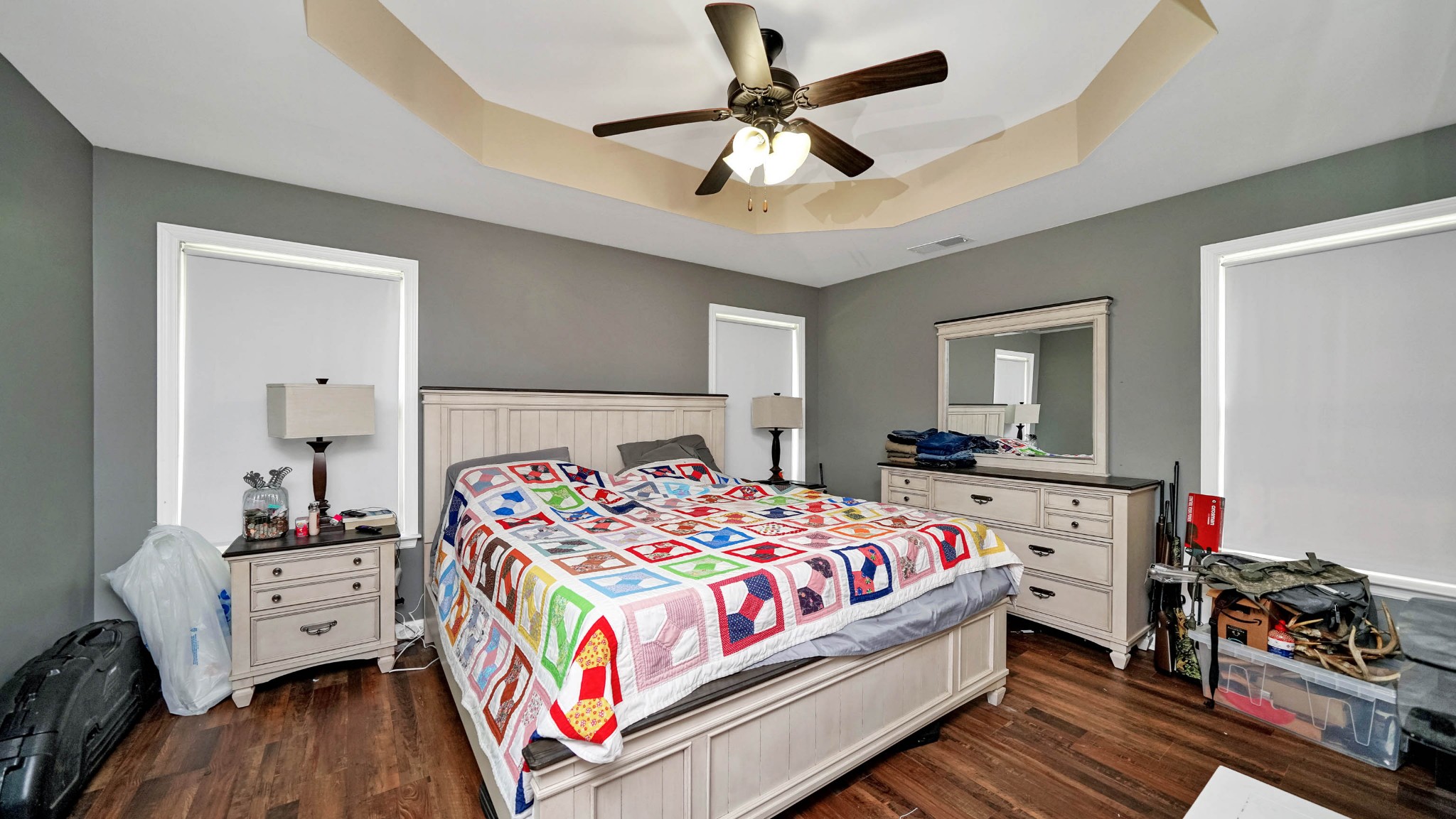 22 Warden Road Fayetteville, TN 37334 - Photo 15 of 34 a bedroom with a bed and wooden floor