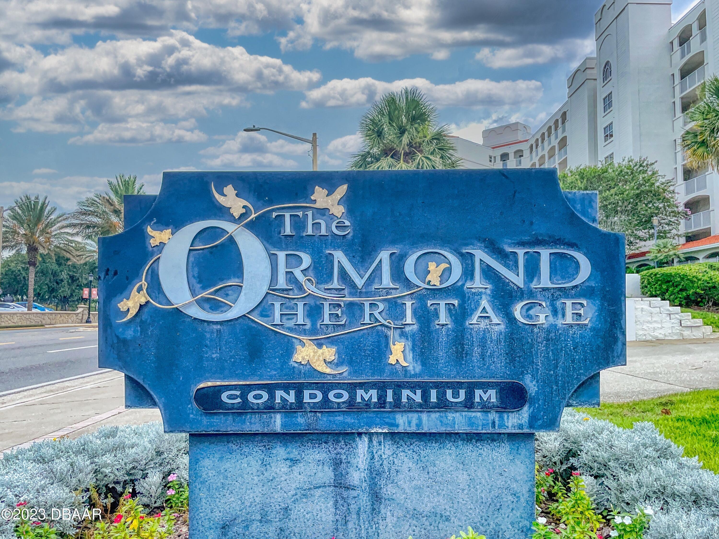 1 John Anderson Drive, Unit PH7 Ormond Beach, FL 32176 - Photo 134 of 134 a front view of a house with a sign board