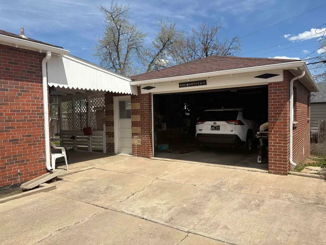 a view of a car garage