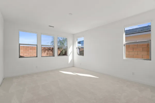 a bathroom with a sink vanity and a mirror