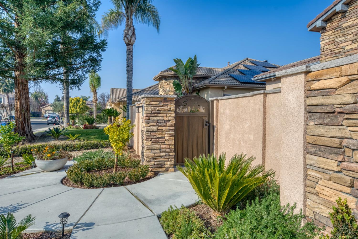 143 West Bedford Avenue Clovis, CA 93611 - Photo 4 of 55 a view of a house with potted plants